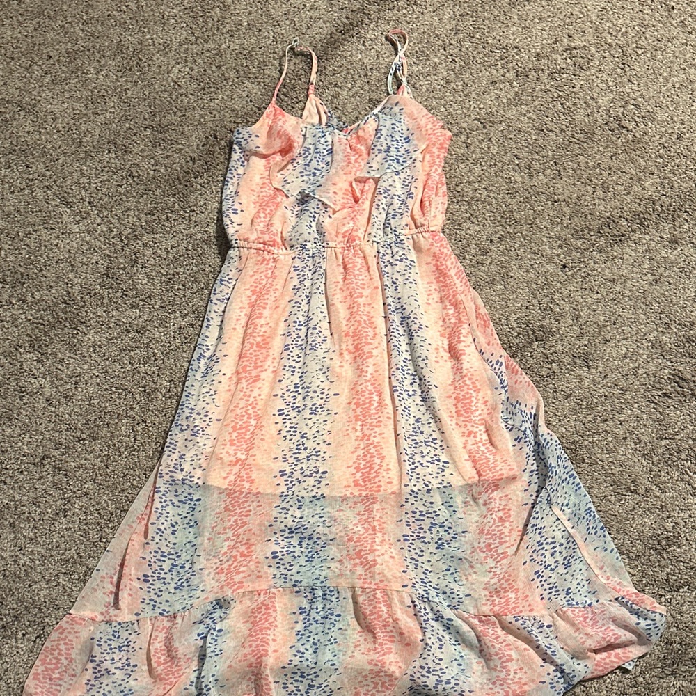 Candie's Pink and Blue Patterned Dress